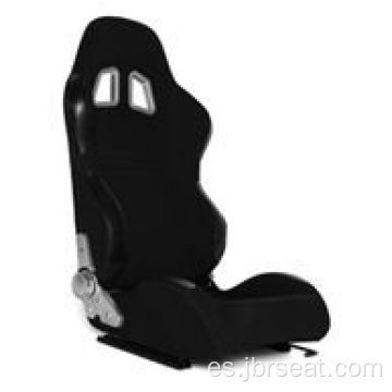 Asiento de carreras de cubo de coche deportivo negro de PVC de seguridad